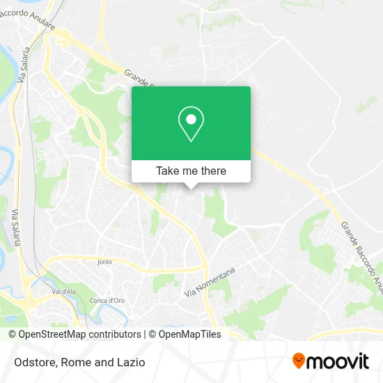 Odstore map