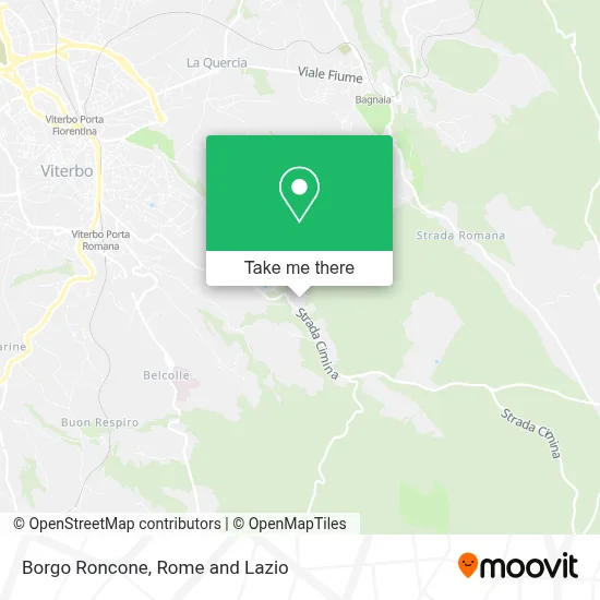 Borgo Roncone map