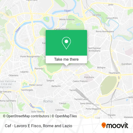 Caf - Lavoro E Fisco map