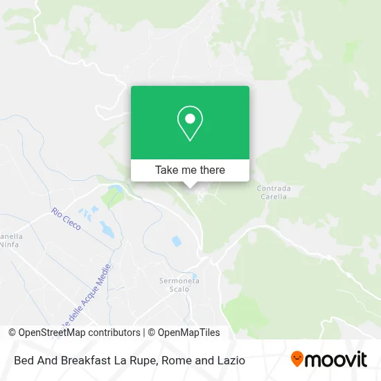 Bed And Breakfast La Rupe map