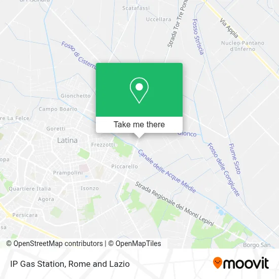 IP Gas Station map