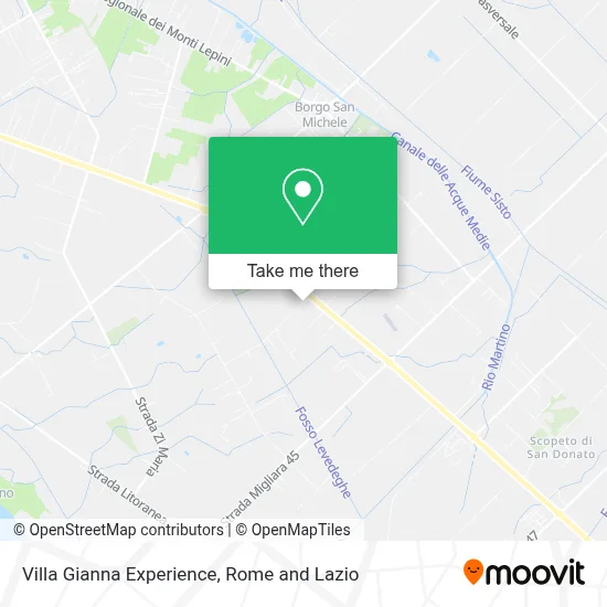 Villa Gianna Experience map