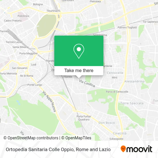 Ortopedia Sanitaria Colle Oppio map