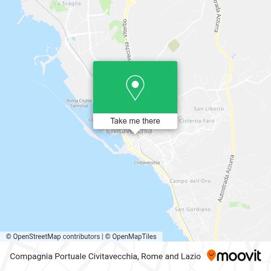 Compagnia Portuale Civitavecchia map