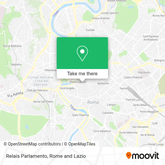 Relais Parlamento map