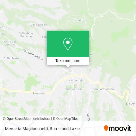 Merceria Magliocchetti map
