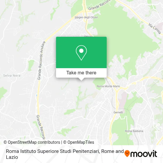 Roma Istituto Superiore Studi Penitenziari map