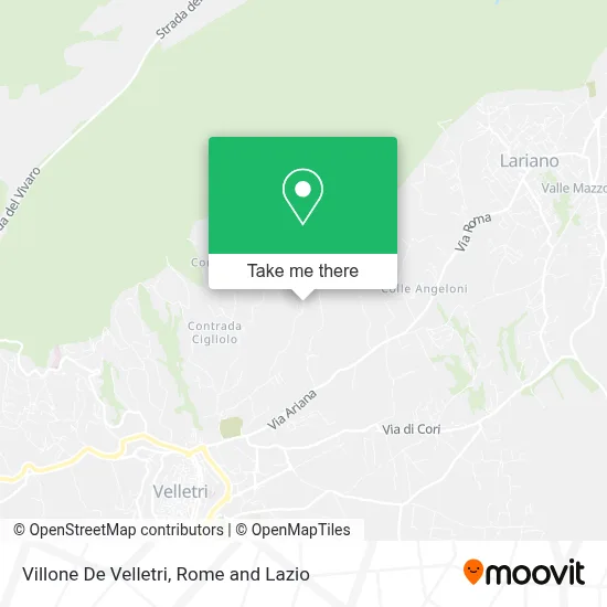 Villone De Velletri map