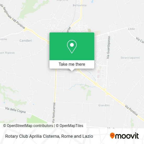 Rotary Club Aprilia Cisterna map