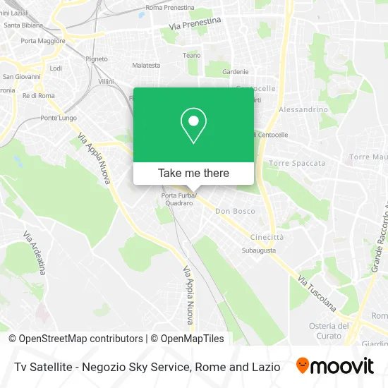 Tv Satellite - Negozio Sky Service map