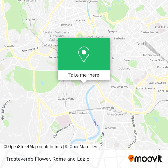 Trastevere's Flower map