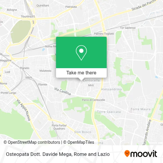Osteopata Dott. Davide Mega map