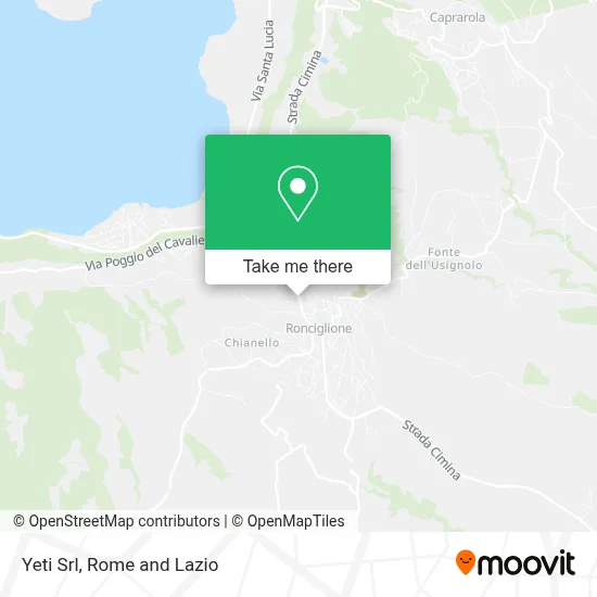 Yeti Srl map