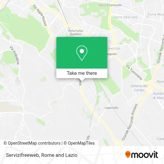 Servizifreeweb map