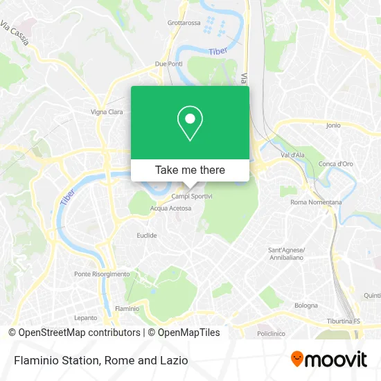 Flaminio Station map