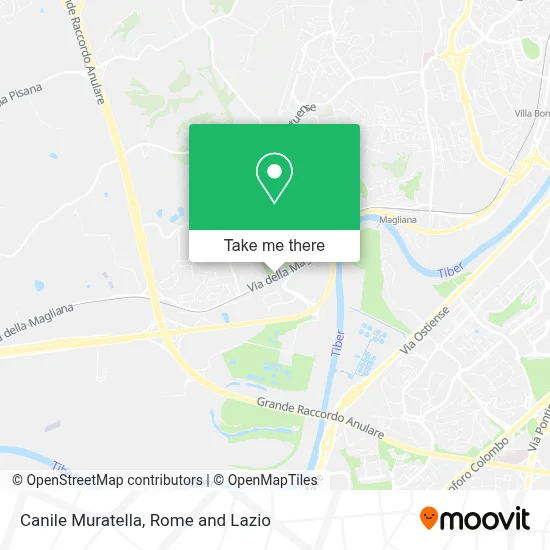 Canile Muratella map