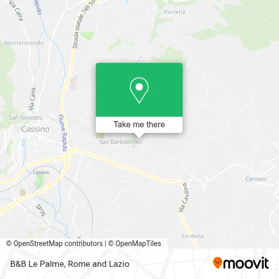 B&B Le Palme map