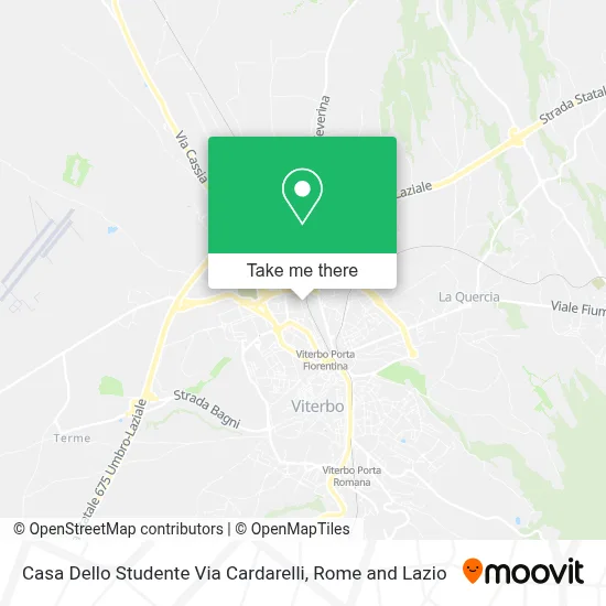 Casa Dello Studente Via Cardarelli map