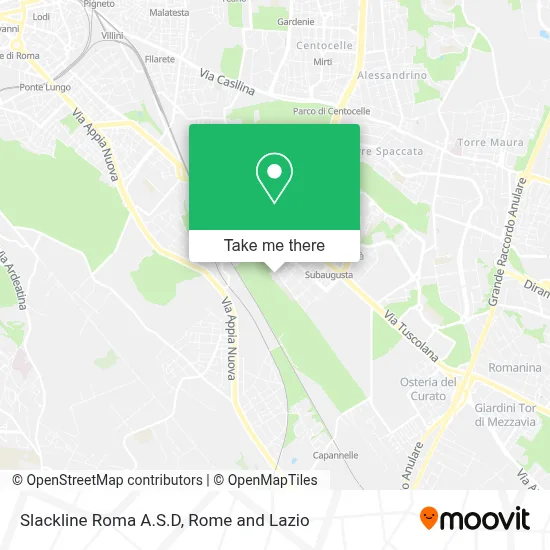 Slackline Roma A.S.D map