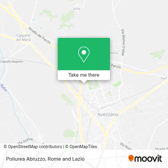 Poliurea Abruzzo map