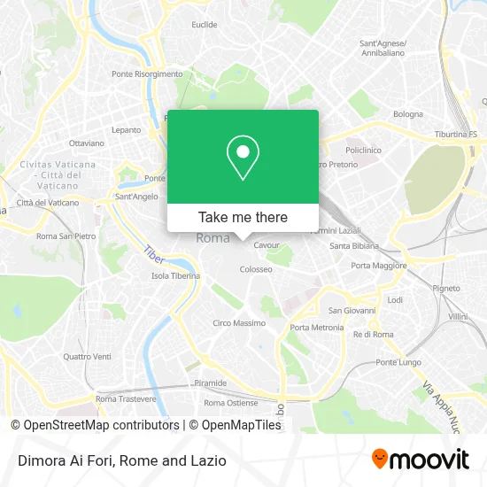 Dimora Ai Fori map