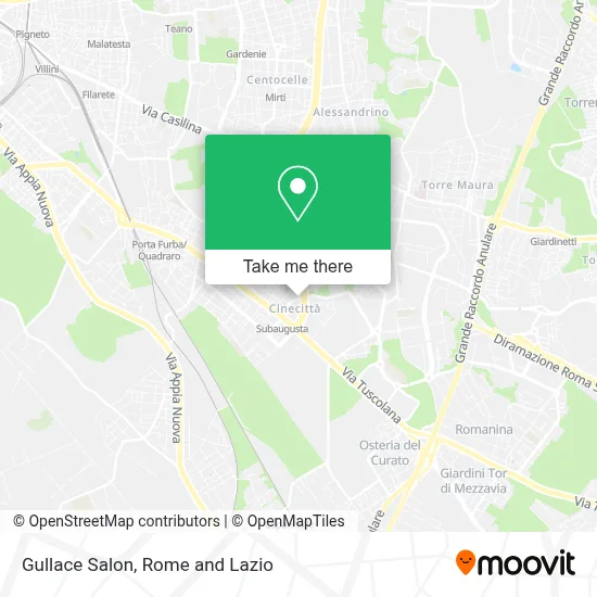 Gullace Salon map