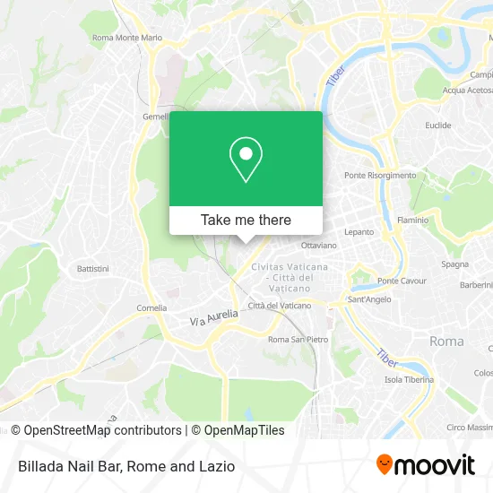Billada Nail Bar map