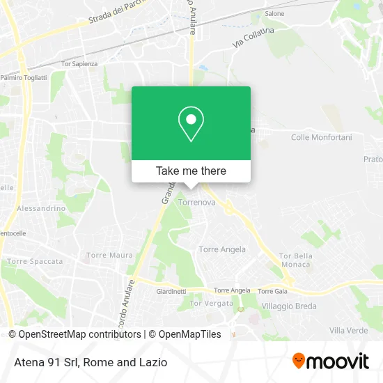Atena 91 Srl map