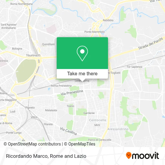 Ricordando Marco map