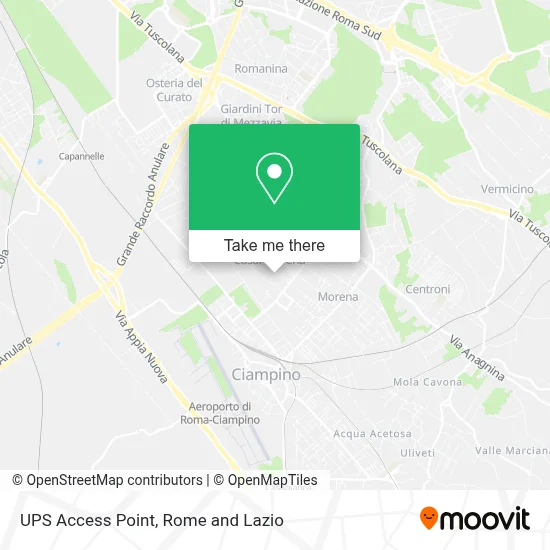 UPS Access Point map