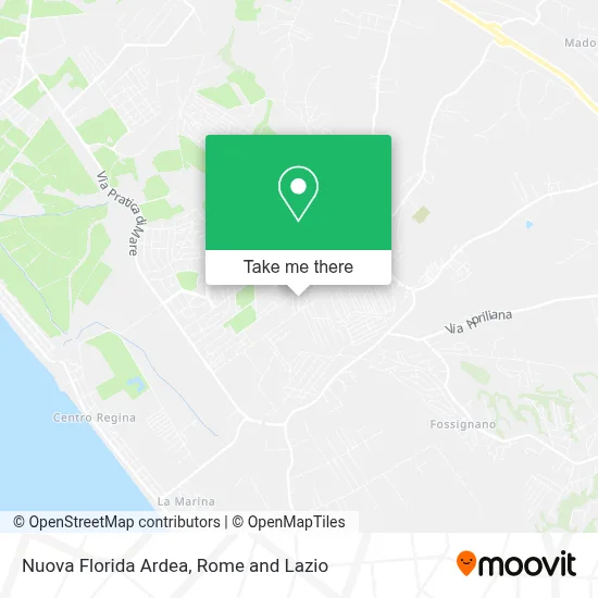 Nuova Florida Ardea map