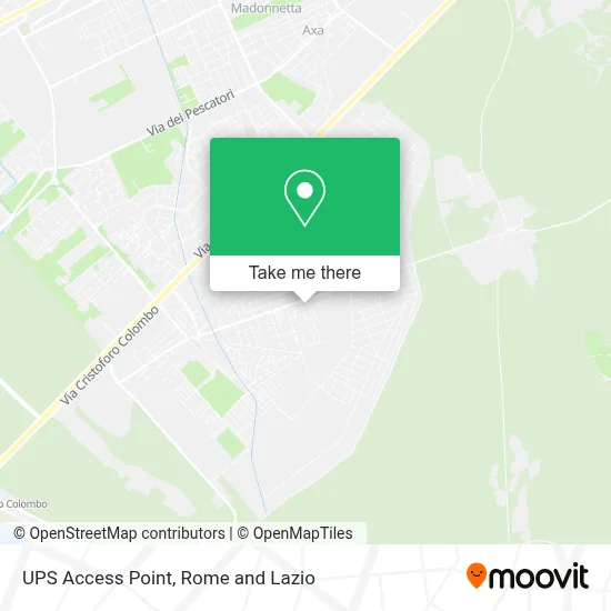 UPS Access Point map