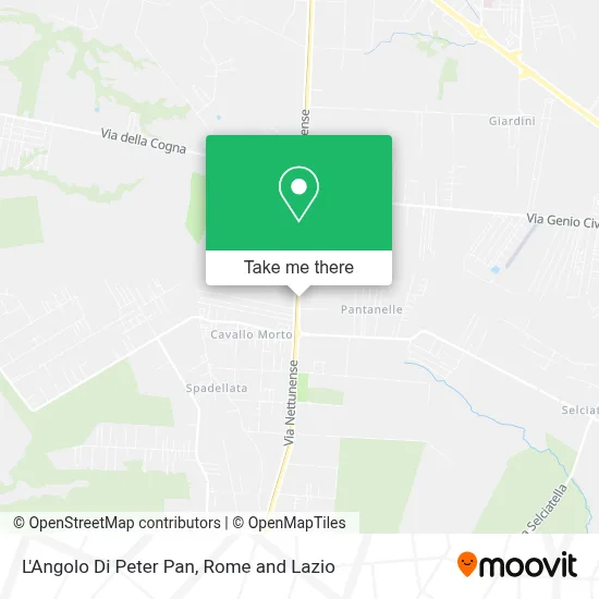 L'Angolo Di Peter Pan map