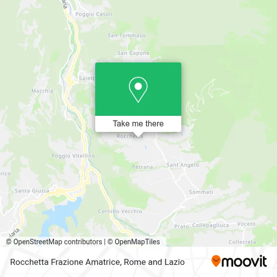 Rocchetta Frazione Amatrice map