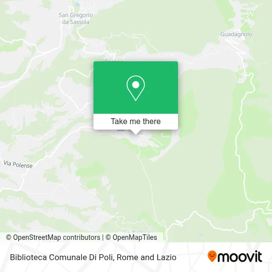 Biblioteca Comunale Di Poli map