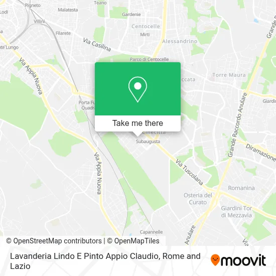 Lavanderia Lindo E Pinto Appio Claudio map