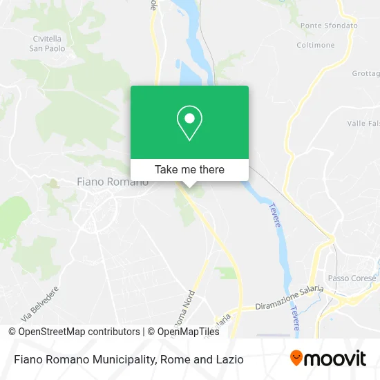 Fiano Romano Municipality map