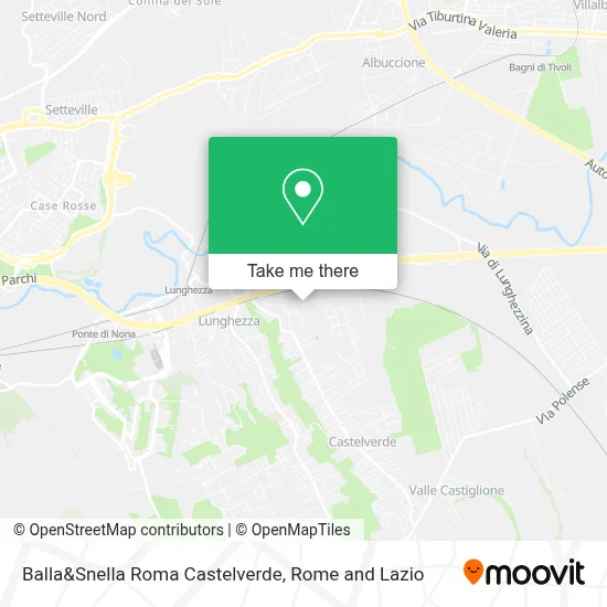 Balla&Snella Roma Castelverde map