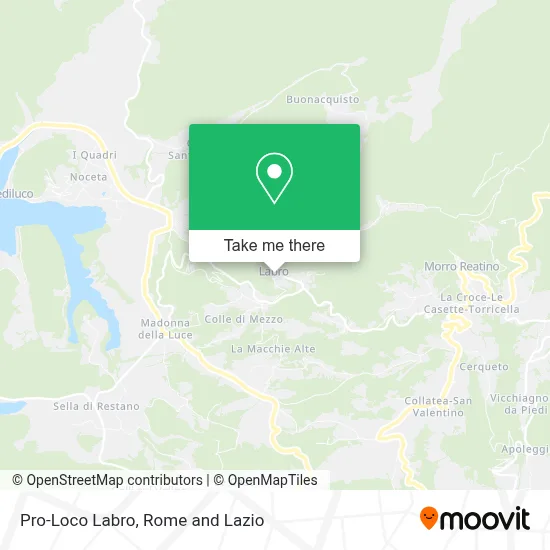 Pro-Loco Labro map