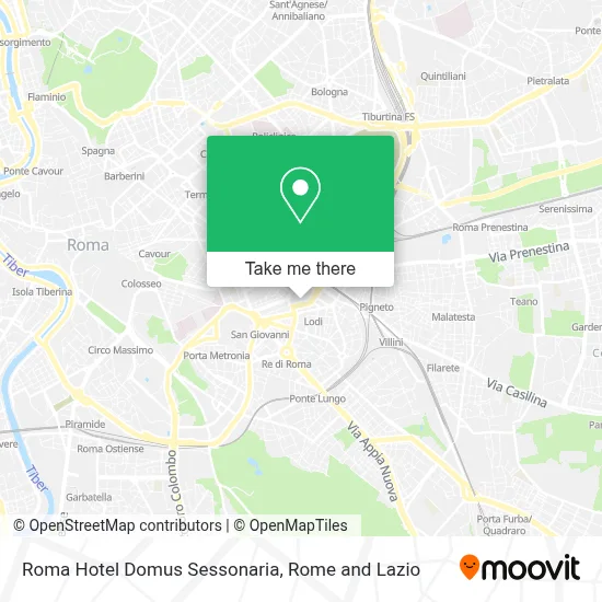 Roma Hotel Domus Sessonaria map