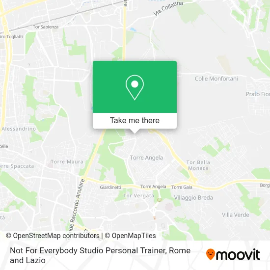 Not For Everybody Studio Personal Trainer map