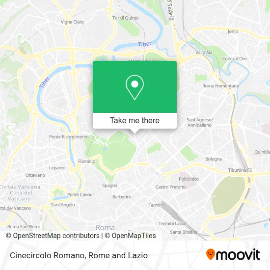 Cinecircolo Romano map