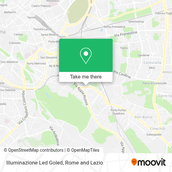 Illuminazione Led Goled map