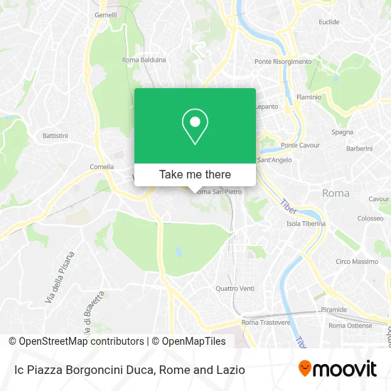 Ic Piazza Borgoncini Duca map