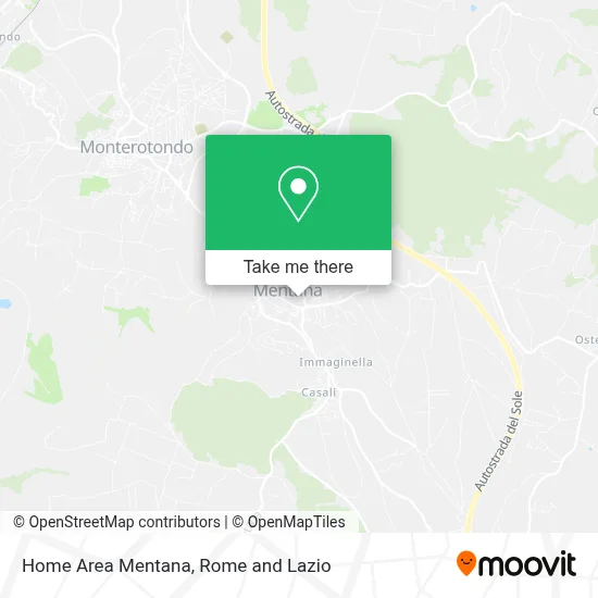 Home Area Mentana map
