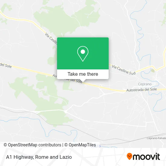 A1 Highway map