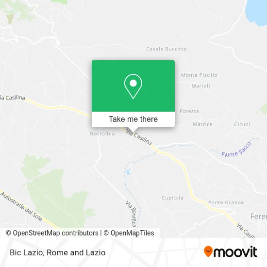 Bic Lazio map