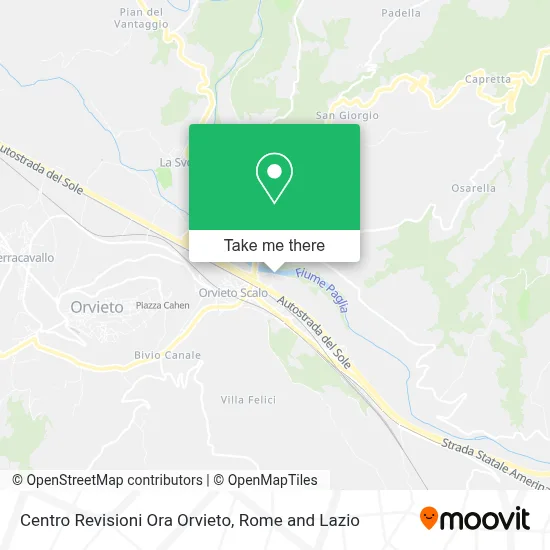Centro Revisioni Ora Orvieto map