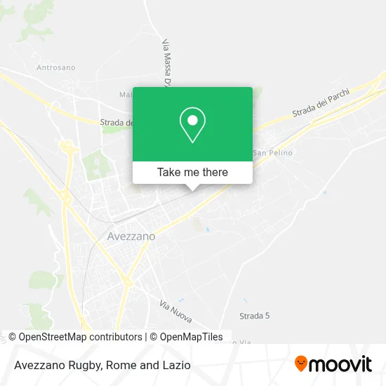 Avezzano Rugby map
