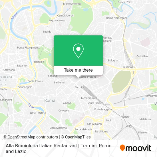 Alla Bracioleria Italian Restaurant | Termini map